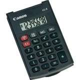 Calculator de birou CANON,AS-8, ecran 8 digiti, alimentare baterie, display LCD, negru, &quot;BE4598B001AA&quot; (timbru verde 0.18 lei)