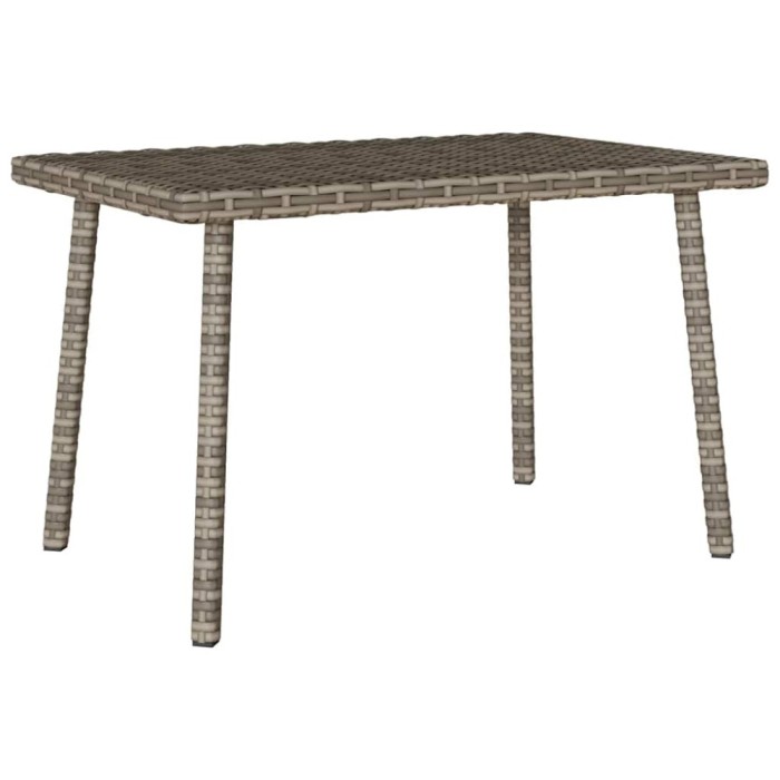 vidaXL Masuta de cafea de gradina dreptunghiulara gri polirattan 4104052