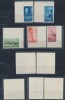 Romania 1938 Nicolae Grigorescu serie nedantelata MNH 5 timbre colt de coala, tiraj 200 serii, doar cate 8 colturi de coala au existat, Arta, Nestampilat
