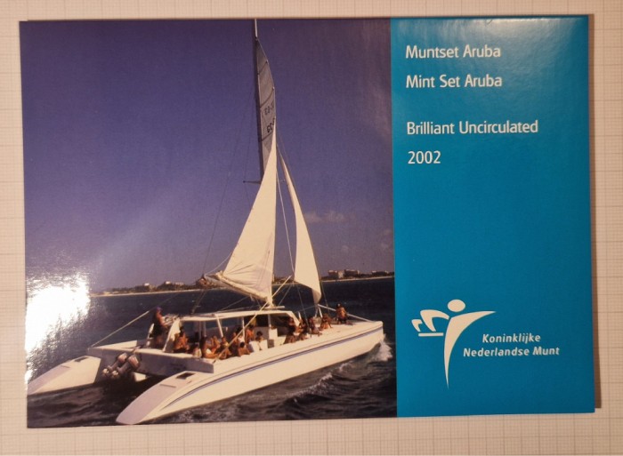 Set Monede Aruba, 2002, 7 monede (include 5 Florin) si un jeton, excelent