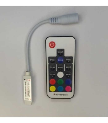 Controler BANDA LED RGB 12V pe fir 4 pin 17 taste + telecomanda foto
