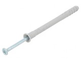 &#039;Plastic Anchor with Zinc-Plated Screw 8x100mm - 50pcs&#039;
