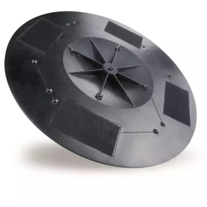 Disc Fixare 390 mm cu Prindere Velcro pentru DED7767 &acirc; Suport Accesorii Slefuire si Netezire, Montaj cu Surub, 4 Benzi Velcro Puternice, Compatibil