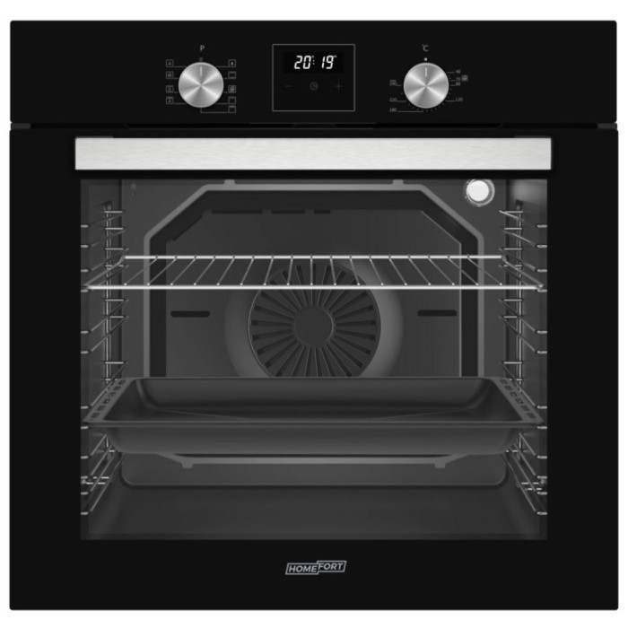 Cuptor &icirc;ncorporat HOMEFORT HSB64DGB cu 9 funcții, 80 L, curățare cu abur