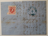 Scrisoare Craiova 1865 cu marca postala AI Cuza 20 parale