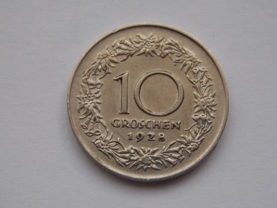 10 GROSCHEN 1928 AUSTRIA foto