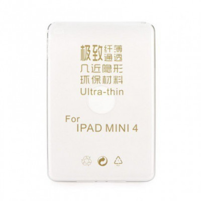 Husa Silicon Ultra Slim 0,3mm Apple iPad Mini 4 Clear foto