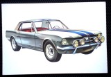 P.215 RECLAMA AUTO CIOCOLATA JAQUES LE MONDE DES AUTOS 1966 FORD MUSTANG
