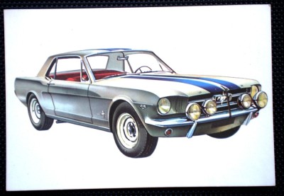 P.215 RECLAMA AUTO CIOCOLATA JAQUES LE MONDE DES AUTOS 1966 FORD MUSTANG foto