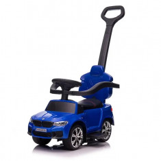 Masinuta cu maner, 2 in 1, pentru copii, BMW M5, PREMIUM, culoare Albastru