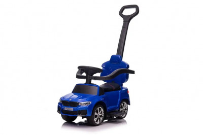 Masinuta cu maner, 2 in 1, pentru copii, BMW M5, PREMIUM, culoare Albastru foto