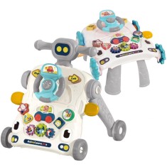 Antemergator cu centru de activitati multifunctional 3 in 1 WePro Store, mod anti-rasturnare, tastatura muzicala, lumini si sunete, roti antiderapante