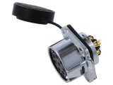 Conector circular soclu tată 3 pini 43A 500V IP67 drept LUTRONIC