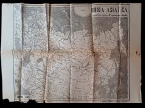 PM288N Rusia asiatică, hartă tipărită ca supliment al ziarului Curentul, perioada regalității