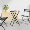 VidaXL Masă de bistro Antracit &Oslash;50x71 cm Oțel acoperit cu pulbere 42002966