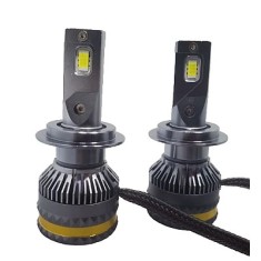 Set 2 becuri auto H4 LED A8, 100W, 15000 Lumeni, Lumina alba 6000k
