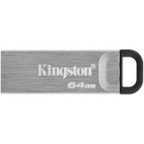 Memorie USB Kingston DataTraveler Kyson, 64GB, USB 3.2 Type-A, Metalic