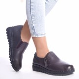 Pantofi casual nevaeh mov piele ecologica, 36