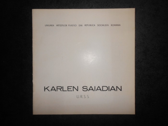 Karlen Saiadian. Album Pictura (1988)