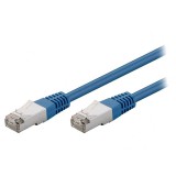 Patch Cord F/UTP 5e Ecranat Albastru 1m