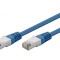 Patch Cord Ethernet Cat 5e Albastru 10m Ecranat