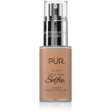 P&Uuml;R Cosmetics 4-in-1 Love Your Selfie make-up si corector 2 in 1 culoare TN3 30 ml