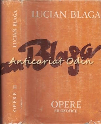 Opere Filozofice. Trilogia Cosmologica XI - Lucian Blaga foto