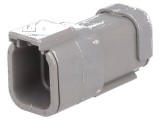 Conector cablu-cablu DTM mufă tată PIN 6 gri IP68