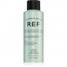 REF Weightless Volume Refreshing Mousse șampon uscat cremos pentru volum 200 ml