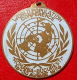Medalia de participant la WORLD POPULATION CONFERENCE Romania BUCURESTI 1974