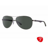 Ochelari de soare unisex Carbon Fibre Ray-Ban RB8313 004/N5, Ray Ban