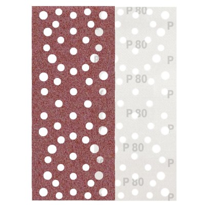 Set 25 discuri de slefuit dreptunghiulare 70x197mm, P80, PP-21238-001 foto