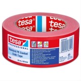 Banda adeziva pentru reparatii, rosu, 25m x 50mm, Tesa - 4688