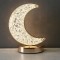 Lampă Decorativă LED Semilună Elegantă cu Efect de Cristal - Lumină Ambientală Caldă