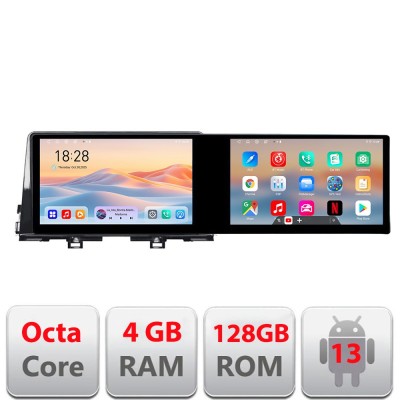 Navigatie Kia Picanto 2016- Kit-2217 Edotec 2 ecrane 8 core 4+128 21.6 inch Incell android Wifi 5Ghz gps internet Cor CarStore Technology foto