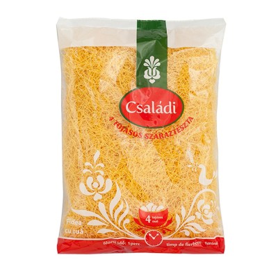 Fidea Scurta cu 4 Oua Csaladi, 200 g, Fidea Csaladi, Csaladi Fidea, Paste Csaladi, Paste Fainoase, Fidea la Punga, Fidea Taitei, Paste Tip Fidea, Fide foto