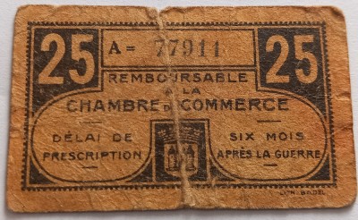 Franta, 25 Centimes 1918 foto