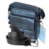 Set Cadou Barbati: Borseta Piele Naturala Allan Marco + Curea Neagra Piele, Pachet Cadou Prestige Elegant