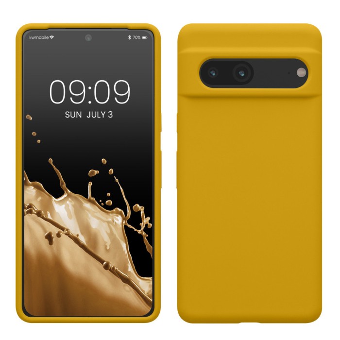 Husa Kwmobile pentru Google Pixel 7, Galben, Silicon, KWM0000171I053C