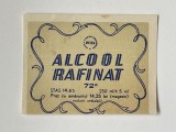 Eticheta comunista ALCOOL RAFINAT 72 grade