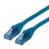 Cablu de retea UTP Patch Cord Cat.6A Component Level LSOH Albastru 0.3m, Roline 21.15.2985