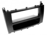 Rama Adaptor Radio 1 DIN Mercedes C-Class W203 Facelift (2004-2007) Negru cu Buzunar