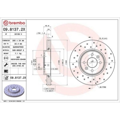 Set disc frana Dacia Dokker Express Box 11.12-, Dokker Mpv (Ke) 11.12-, Lodgy (Js) 03.12-; Renault Captur I (J5 H5) 06.13-, Clio 2 (Bb Cb) 03.98-12.1 foto