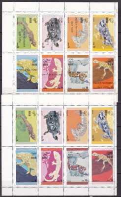 Dhufar 1972/73 fauna reptile 2 kleib. MNH foto