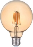 Bec LED EVO17 Filament G95 6W E27 2200K Auriu, Total Green