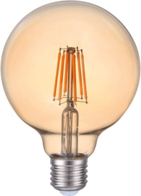 Bec LED EVO17 Filament G95 6W E27 2200K Auriu foto