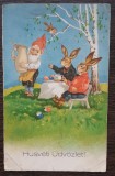 (274) CARTE POSTALA / FELICITARE DE SARBATORILE PASCALE, PERIOADA INTERBELICA