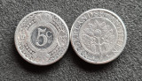 Antilele Olandeze 5 centi 1998, America Centrala si de Sud