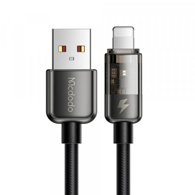 Cablu Date si Incarcare USB-A - Lightning McDodo CA-3140 Auto Power Off, 18W, 1.2m, Negru foto