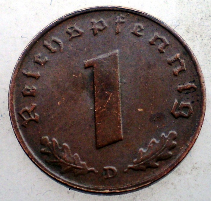 2.469 GERMANIA 1 REICHSPFENNIG 1937 D